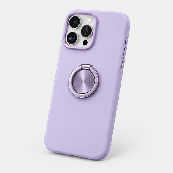 Lilac Rotating Ring Holder Phone Case