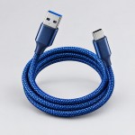 1米蓝色 USB-A 至 USB-C 数据线