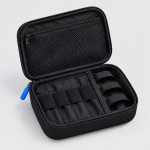 Black Electronics Travel Organizer Pouch